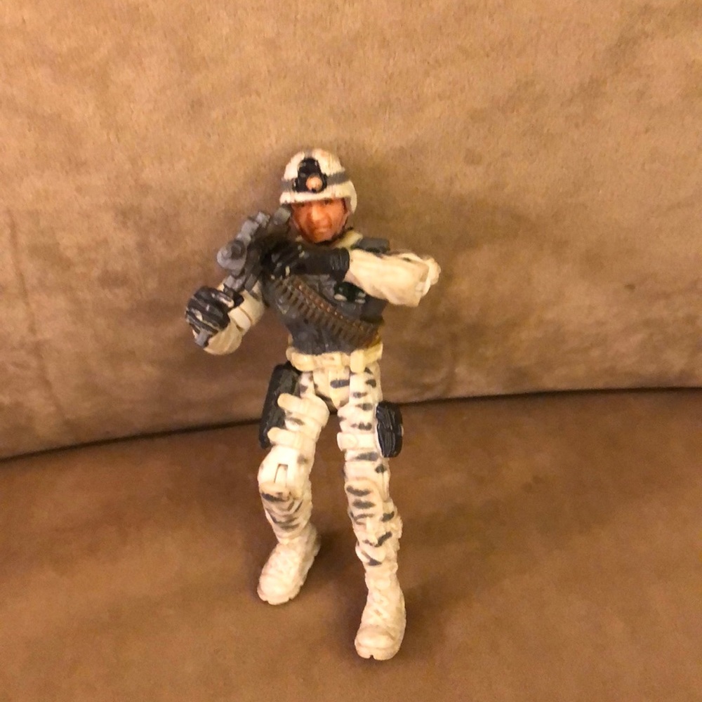 American solider with Gun